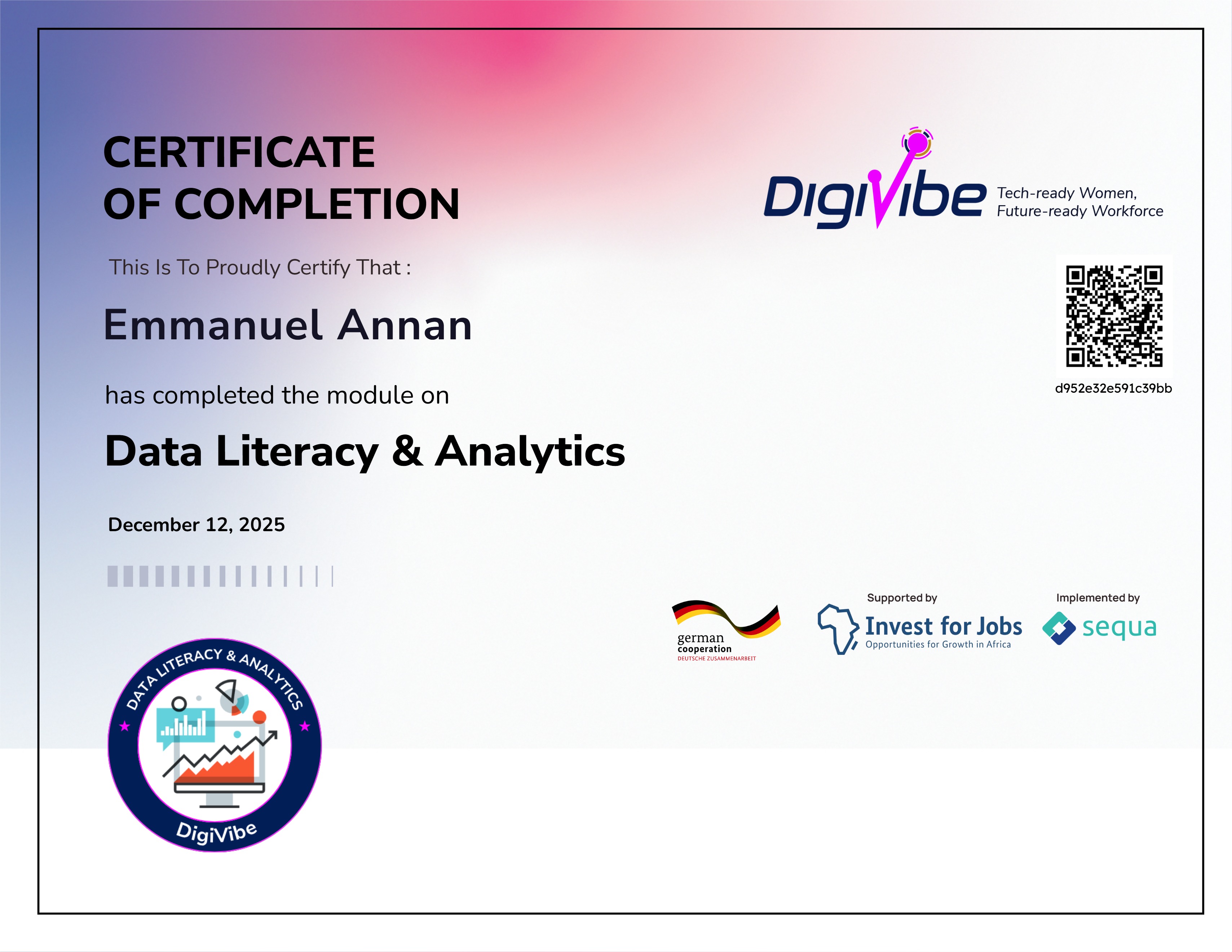 4. Data Literacy & Analytics