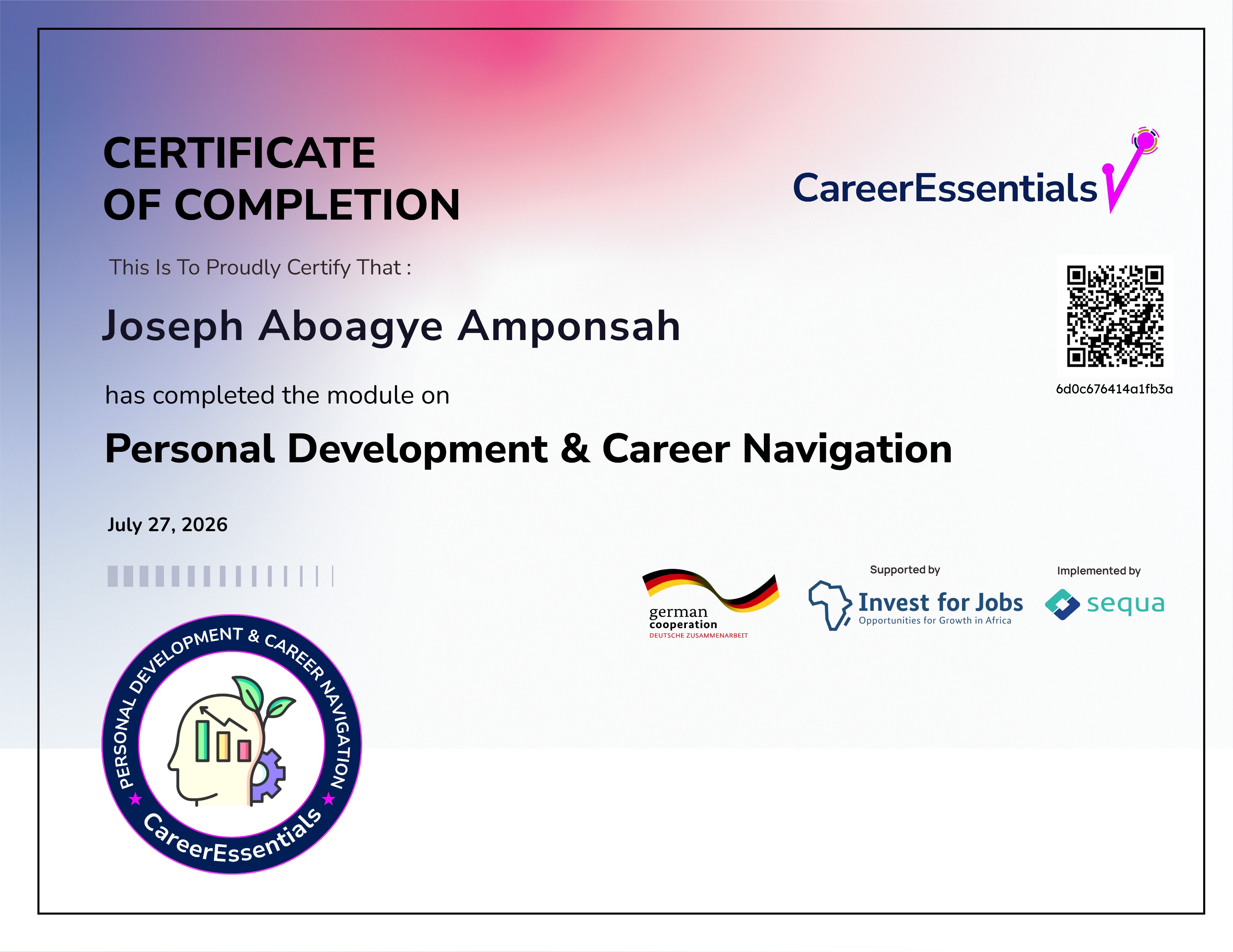 1. Personal Development & Career Navigation