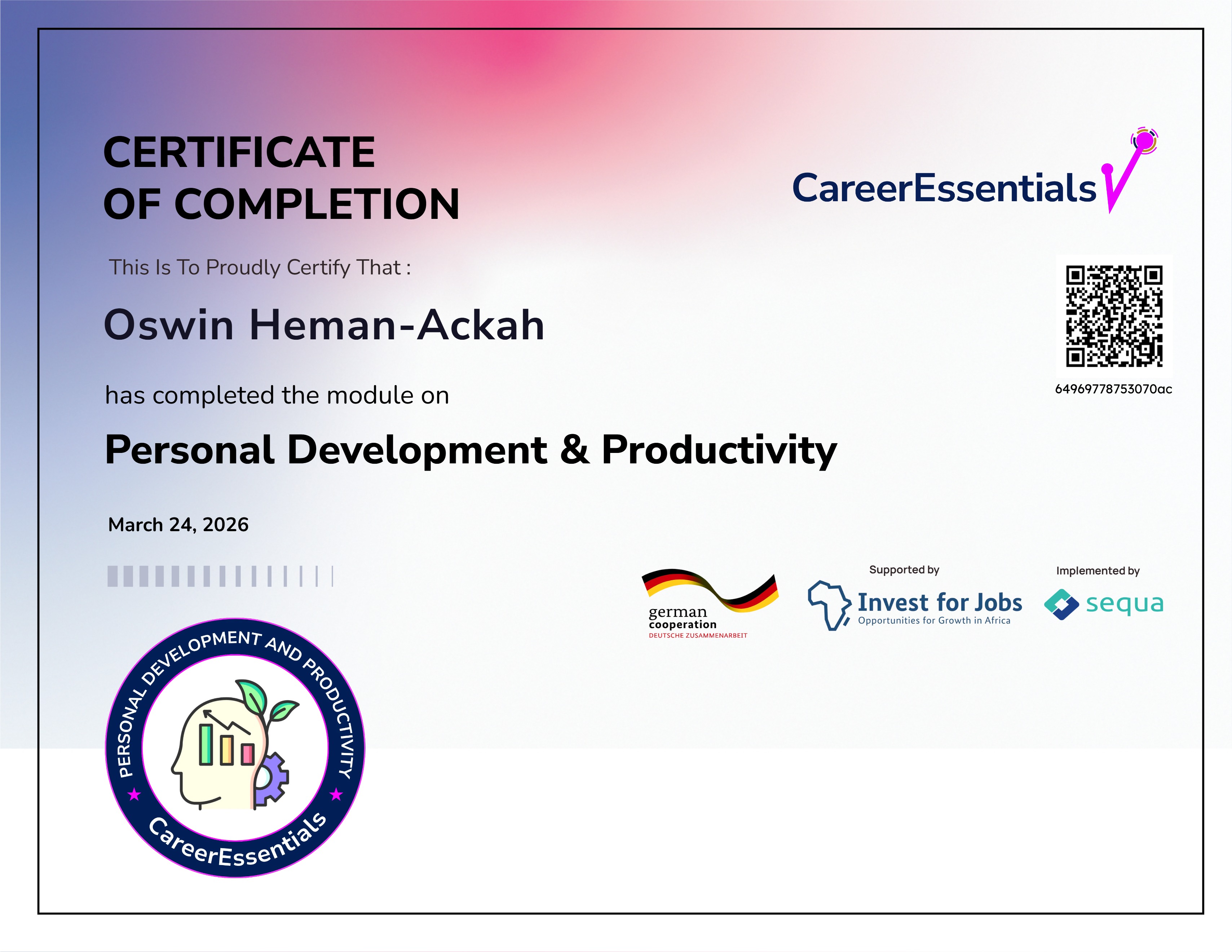 1. Personal Development & Career Navigation