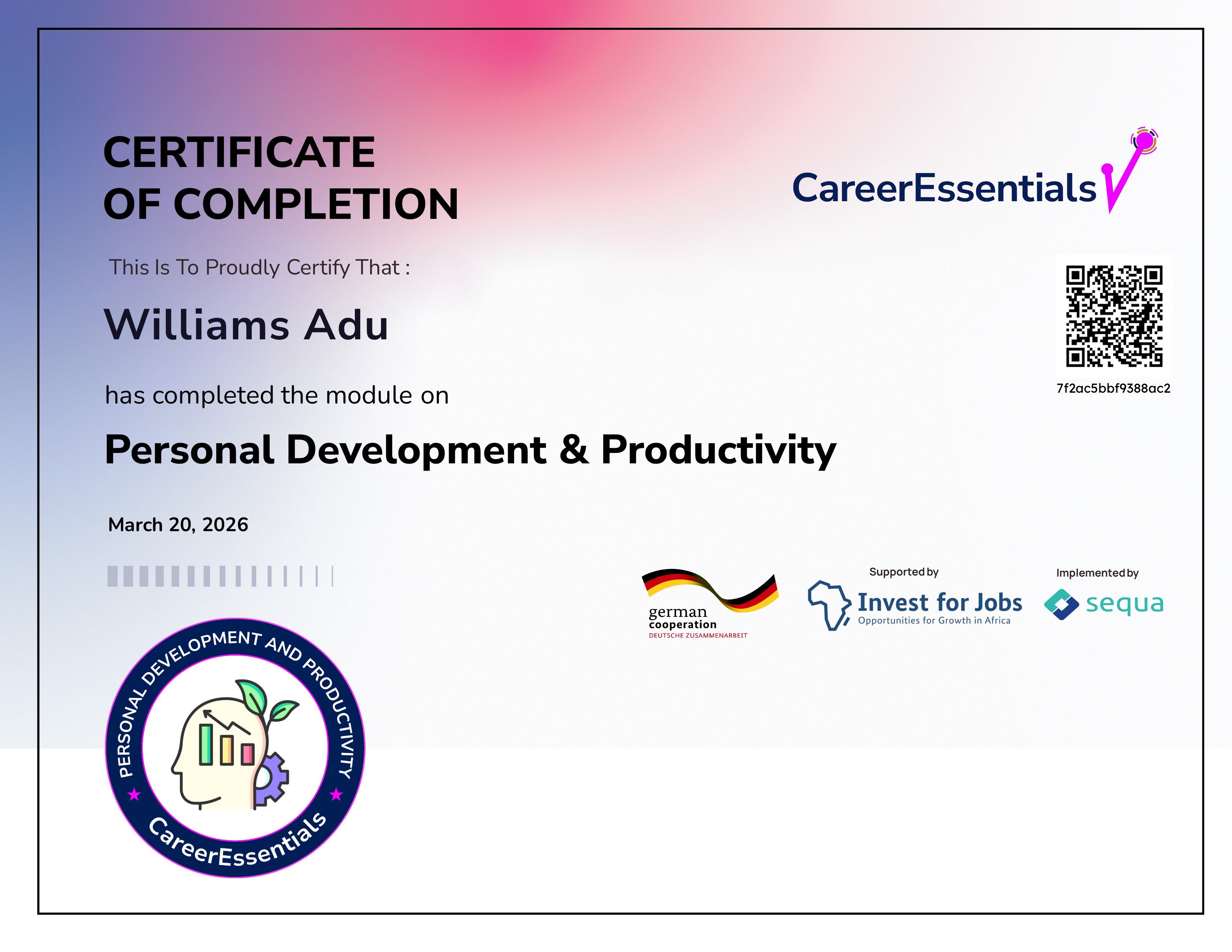1. Personal Development & Career Navigation