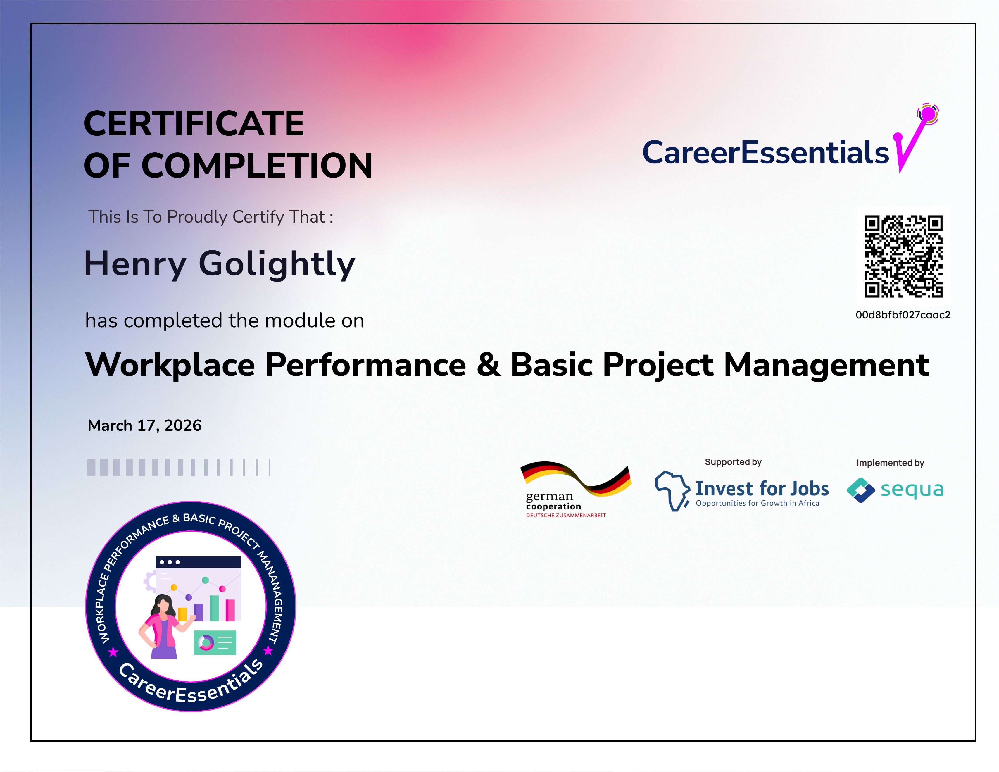 6. Workplace Performance & Basic Project Management