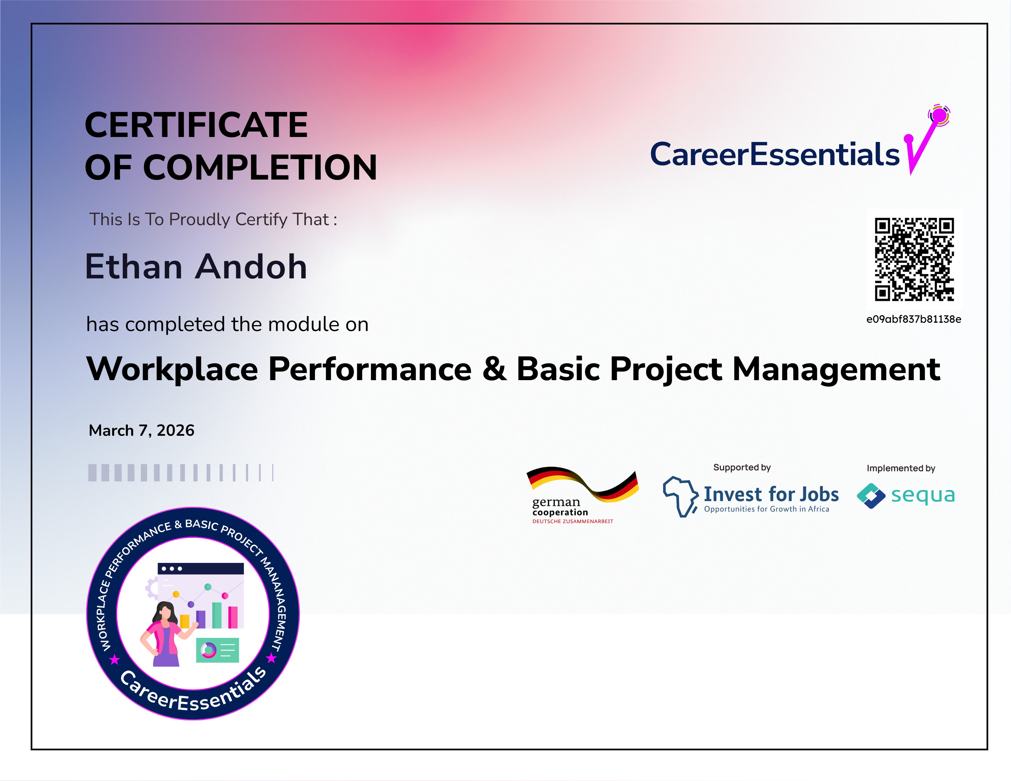 6. Workplace Performance & Basic Project Management