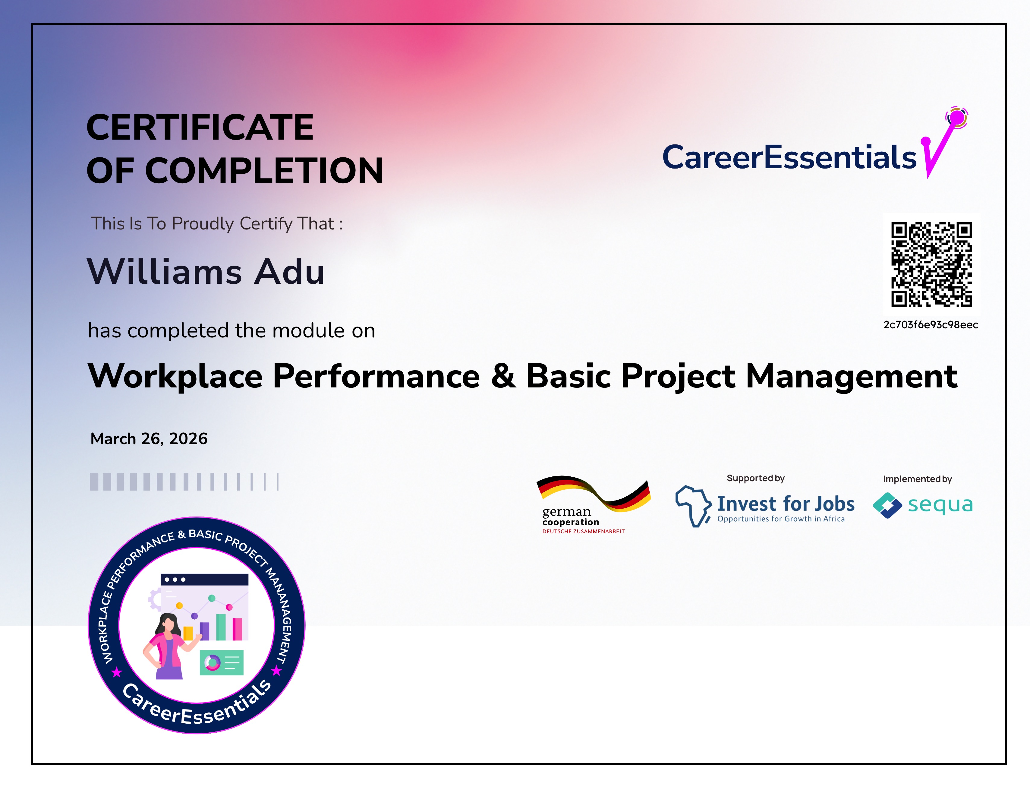 6. Workplace Performance & Basic Project Management